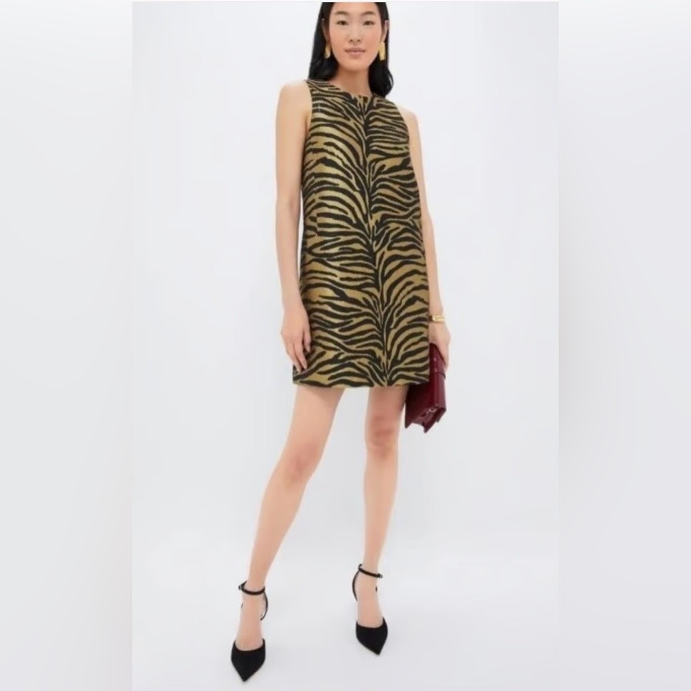 Tuckernuck Black and Tan Zebra Mini Dress